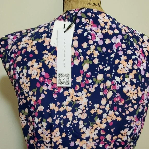 Sanctuary Floral Wrap Dress Size M - Picture 13 of 14